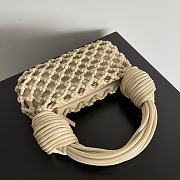 Bagsaaa Bottega Veneta Meadow Straw Knit Shoulder Bag Beige - 24*15*5cm - 4