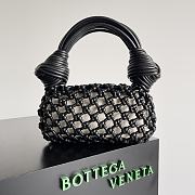 	 Bagsaaa Bottega Veneta Meadow Straw Knit Shoulder Bag Black - 24*15*5cm - 1