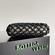 	 Bagsaaa Bottega Veneta Meadow Straw Knit Shoulder Bag Black - 24*15*5cm - 5