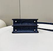	 Bagsaaa Peekaboo ISeeU Petite Natural python leather blue bag - 21*11*16cm - 6