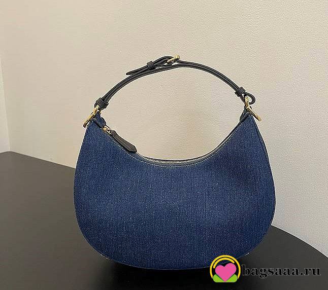 Fendi Praphy Bag 29cm Denim Blue - 1