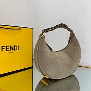 Bagsaaa Fendi Medium Graphy In Suede Brown - 10×29×24.5cm - 4