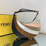 	 Bagsaaa Fendi Medium Graphy Graffiti In Brown - 10×29×24.5cm - 3