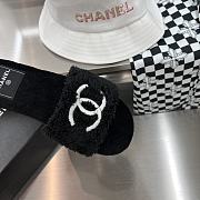 Bagsaaa Chanel CC Fur Black Slippers - 5