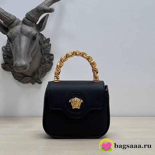 Bagsaaa Versace La Medusa mini black bag - 16x6x12cm - 1