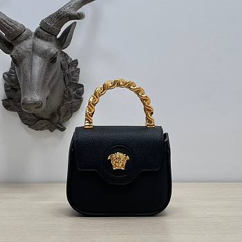 Bagsaaa Versace La Medusa mini black bag - 16x6x12cm