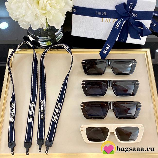 	 Bagsaaa Dior Signature S2U Sunglasses With Chain - 1