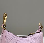 Bagsaaa Fendi Nano Graphy In Pink Pythin Leather - 16.5x14x5cm - 6