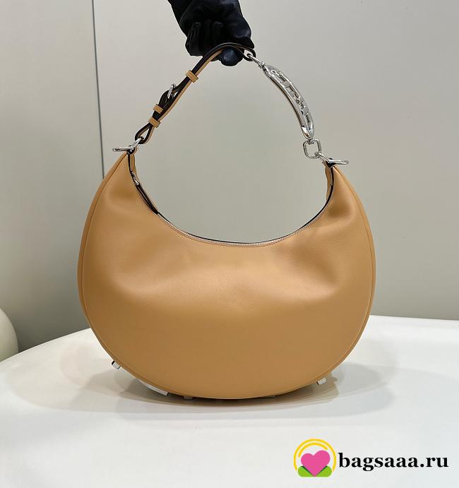 	 Bagsaaa Fendi Medium Graphy In Caramel Leather Bag - 36-30-11CM - 1