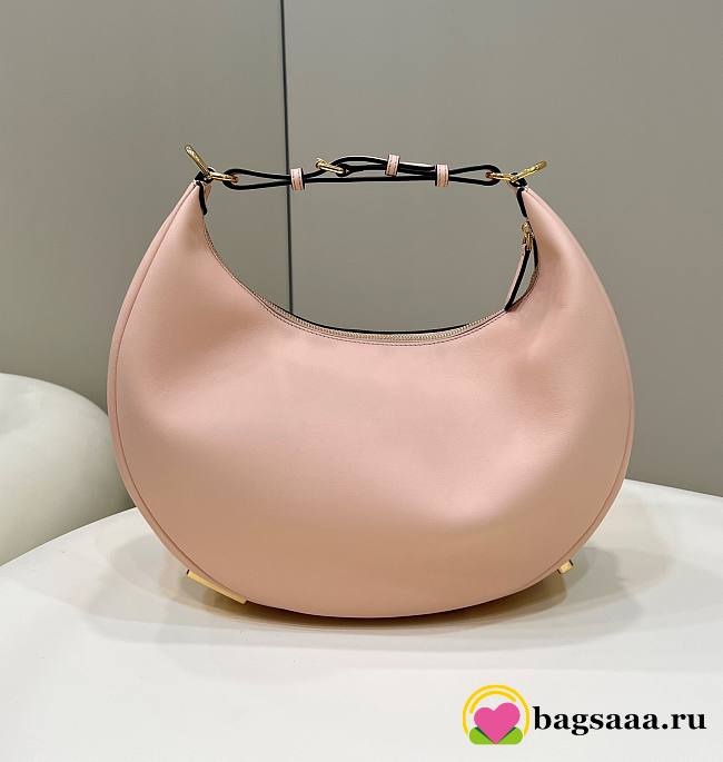 	 Bagsaaa Fendi Medium Graphy In Pink Leather Bag - 36-30-11CM - 1