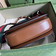 	 Bagsaaa Bamboo 1947 Medium Top Handle Brown Leather Bag - 26x17x9cm - 6