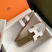 	 Bagsaaa Hermes Oran Box calfskin White - 5