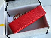 Bagsaa Chanel Caviar Medium Flap Red Bag 25cm - 6