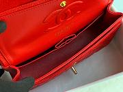 Bagsaa Chanel Caviar Medium Flap Red Bag 25cm - 5