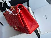 Bagsaa Chanel Caviar Medium Flap Red Bag 25cm - 4
