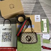 Bagsaaa Gucci Blondie Mini Bag Canvas Leather 22*13*5.5cm - 1