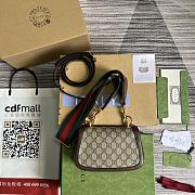 Bagsaaa Gucci Blondie Mini Bag Canvas Leather 22*13*5.5cm - 4
