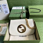 	 Bagsaaa Gucci Blondie Shoulder Bag White Leather 28x16x4cm - 1