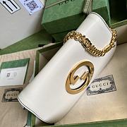 	 Bagsaaa Gucci Blondie Shoulder Bag White Leather 28x16x4cm - 5