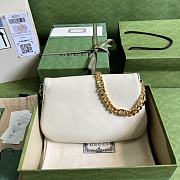 	 Bagsaaa Gucci Blondie Shoulder Bag White Leather 28x16x4cm - 2