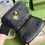 	 Bagsaaa Gucci Blondie Shoulder Bag Black Leather 28x16x4cm - 4