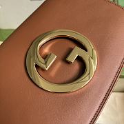 	 Bagsaaa Gucci Blondie Shoulder Bag Brown Leather 28x16x4cm - 5