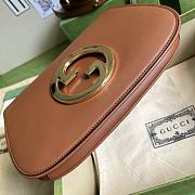 	 Bagsaaa Gucci Blondie Shoulder Bag Brown Leather 28x16x4cm - 3