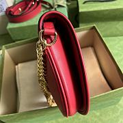 	 Bagsaaa Gucci Blondie Shoulder Bag Red Leather 28x16x4cm - 6