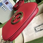 	 Bagsaaa Gucci Blondie Shoulder Bag Red Leather 28x16x4cm - 5
