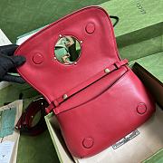 	 Bagsaaa Gucci Blondie Shoulder Bag Red Leather 28x16x4cm - 4