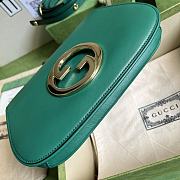 	 Bagsaaa Gucci Blondie Shoulder Bag Green Leather 28x16x4cm - 5