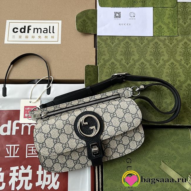 	 Bagsaaa Gucci Blondie Belt Bag Black and Ebony - 24x14x5cm - 1