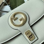 	 Bagsaaa Gucci Blondie Top Handle White Bag - 23x15x11cm - 2