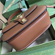 	 Bagsaaa Gucci Blondie Top Handle Brown Bag - 23x15x11cm - 5