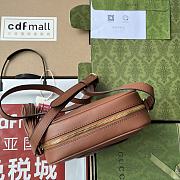 Bagsaaa Gucci Blondie Small Shoulder Brown Leather Bag - 21*15.5*5cm - 3