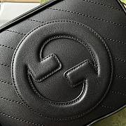 	 Bagsaaa Gucci Blondie Small Shoulder Black Leather Bag - 21*15.5*5cm - 3