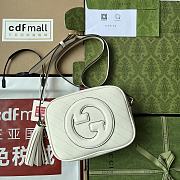 	 Bagsaaa Gucci Blondie Small Shoulder White Leather Bag - 21*15.5*5cm - 1