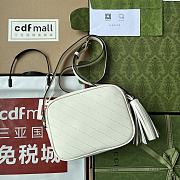 	 Bagsaaa Gucci Blondie Small Shoulder White Leather Bag - 21*15.5*5cm - 2