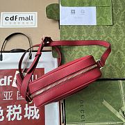	 Bagsaaa Gucci Blondie Small Shoulder Red Leather Bag - 21*15.5*5cm - 2