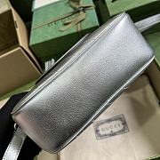 	 Bagsaaa Gucci Blondie Small Shoulder Silver Leather Bag - 21*15.5*5cm - 6