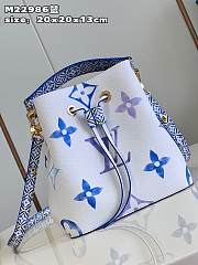 Bagsaaa Louis Vuitton By The Pool Néonoé BB Blue - 20 x 20 x 13 cm - 4