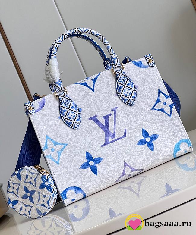 Bagsaaa Louis Vuitton By The Pool Onthego PM Blue - 25*19*11.5cm - 1