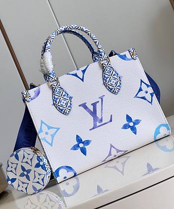 Bagsaaa Louis Vuitton By The Pool Onthego PM Blue - 25*19*11.5cm