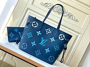 Bagsaaa Louis Vuitton Neverfull MM Blue with gradient effect - 31 x 28 x 14 cm - 1