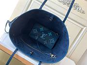 Bagsaaa Louis Vuitton Neverfull MM Blue with gradient effect - 31 x 28 x 14 cm - 2