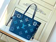 Bagsaaa Louis Vuitton Neverfull MM Blue with gradient effect - 31 x 28 x 14 cm - 3