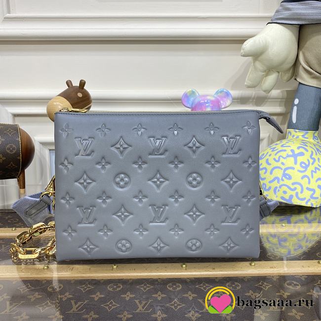 	 Bagsaaa Louis Vuitton Coussin PM Grey - 26 x 20 x 12 - 1