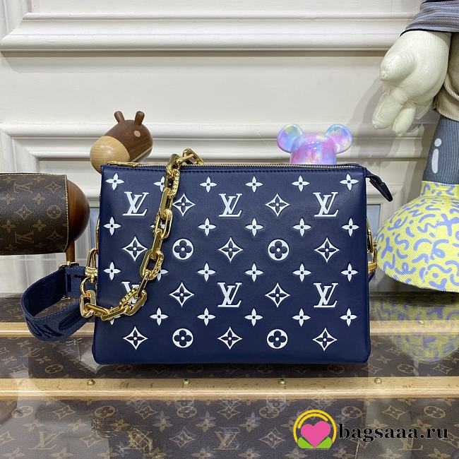 	 Bagsaaa Louis Vuitton Coussin PM Dark Blue - 26 x 20 x 12 - 1