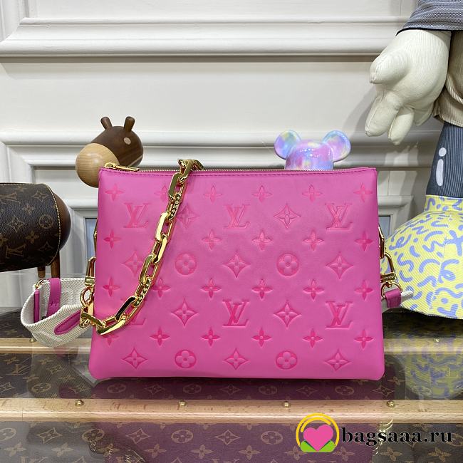 	 Bagsaaa Louis Vuitton Coussin PM Hot Pink - 26 x 20 x 12 - 1