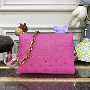 	 Bagsaaa Louis Vuitton Coussin PM Hot Pink - 26 x 20 x 12